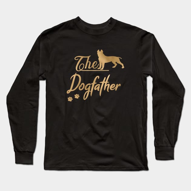 The Pit Bull Terrier Dogfather Long Sleeve T-Shirt by JollyMarten